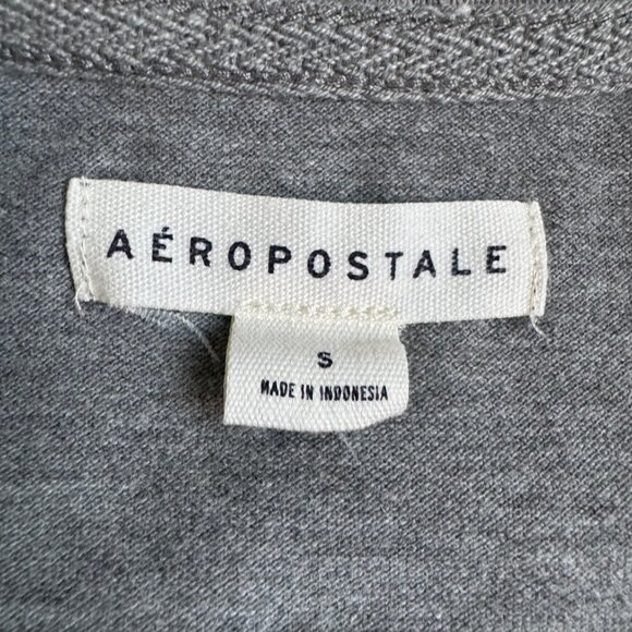 Aeropostale Women's Medium Heather Grey A87 Piqué Polo - Size Small - Picture 5 of 13
